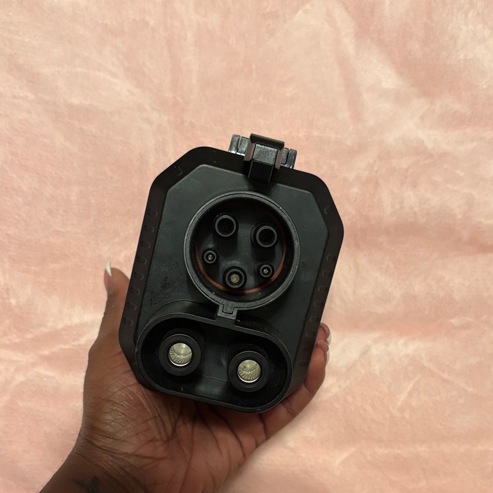 Electric Vehicle Charging Adapter Plug - Black